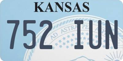 KS license plate 752IUN