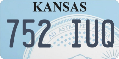 KS license plate 752IUQ