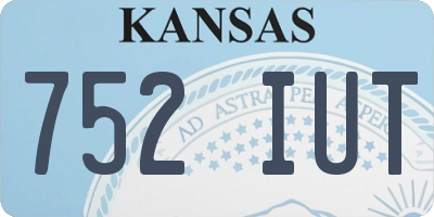 KS license plate 752IUT