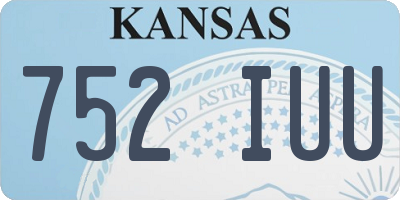 KS license plate 752IUU