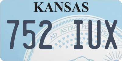 KS license plate 752IUX