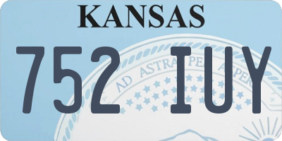 KS license plate 752IUY