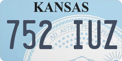 KS license plate 752IUZ