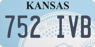 KS license plate 752IVB