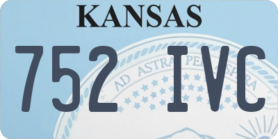 KS license plate 752IVC