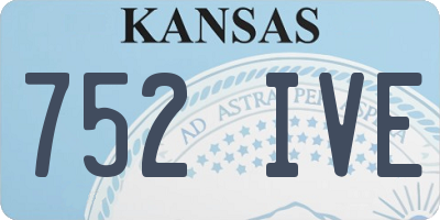 KS license plate 752IVE