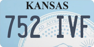 KS license plate 752IVF