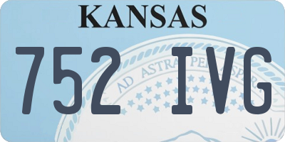 KS license plate 752IVG
