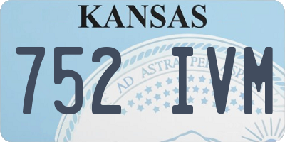 KS license plate 752IVM