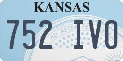 KS license plate 752IVO