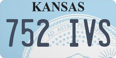 KS license plate 752IVS