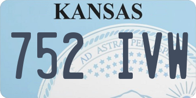 KS license plate 752IVW