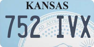 KS license plate 752IVX