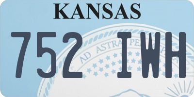 KS license plate 752IWH