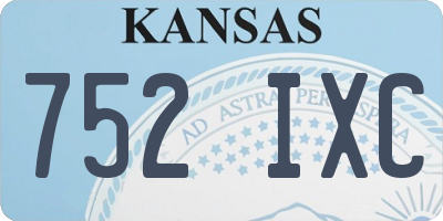 KS license plate 752IXC