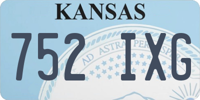 KS license plate 752IXG