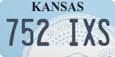 KS license plate 752IXS