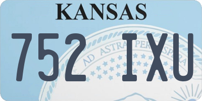 KS license plate 752IXU