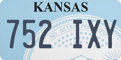 KS license plate 752IXY