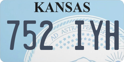 KS license plate 752IYH
