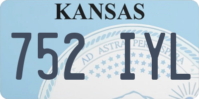 KS license plate 752IYL