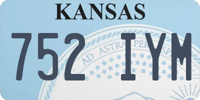 KS license plate 752IYM