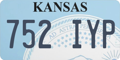 KS license plate 752IYP