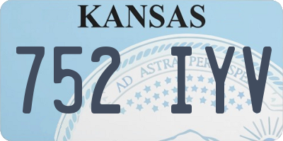 KS license plate 752IYV