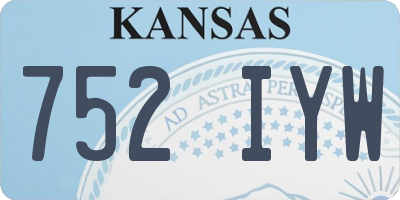 KS license plate 752IYW