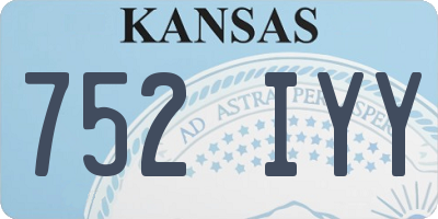 KS license plate 752IYY