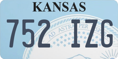 KS license plate 752IZG