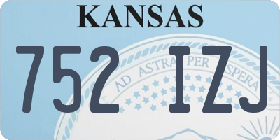 KS license plate 752IZJ