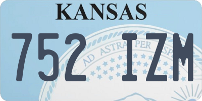 KS license plate 752IZM