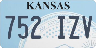 KS license plate 752IZV