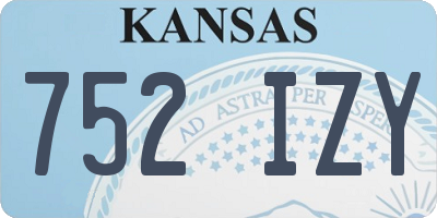 KS license plate 752IZY