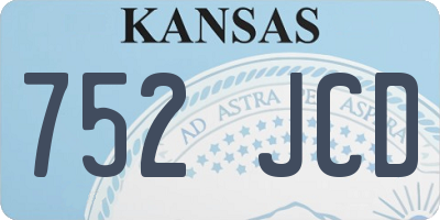 KS license plate 752JCD