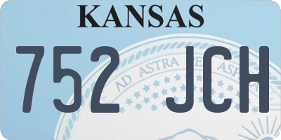 KS license plate 752JCH