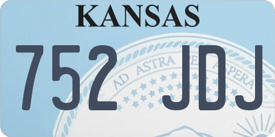 KS license plate 752JDJ