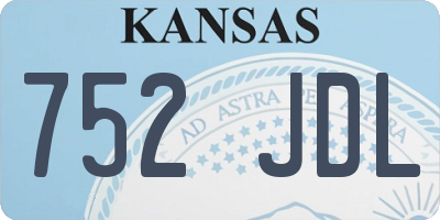 KS license plate 752JDL
