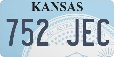 KS license plate 752JEC