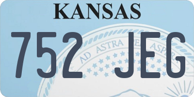 KS license plate 752JEG