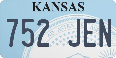 KS license plate 752JEN