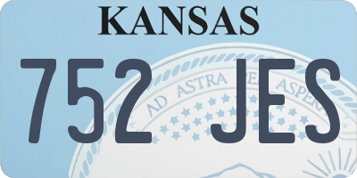 KS license plate 752JES