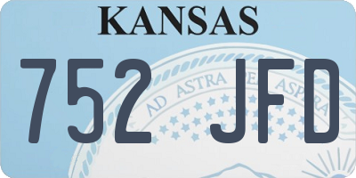 KS license plate 752JFD