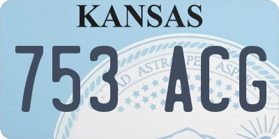 KS license plate 753ACG