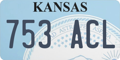 KS license plate 753ACL