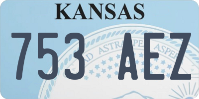 KS license plate 753AEZ