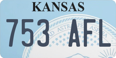 KS license plate 753AFL