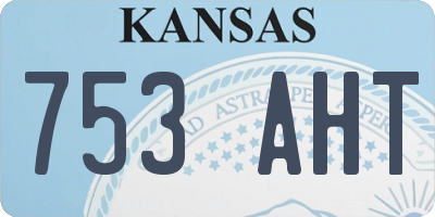 KS license plate 753AHT