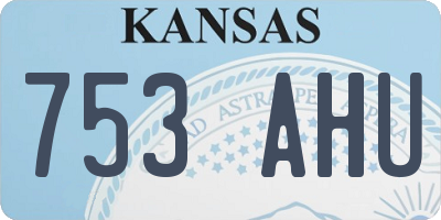 KS license plate 753AHU